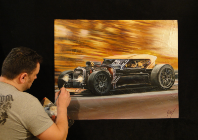 Radim malující na plátno