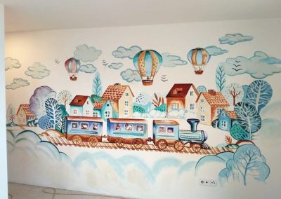 Dětské malby na zeď
