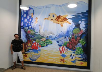 Dětské malby na zeď podmořský svět